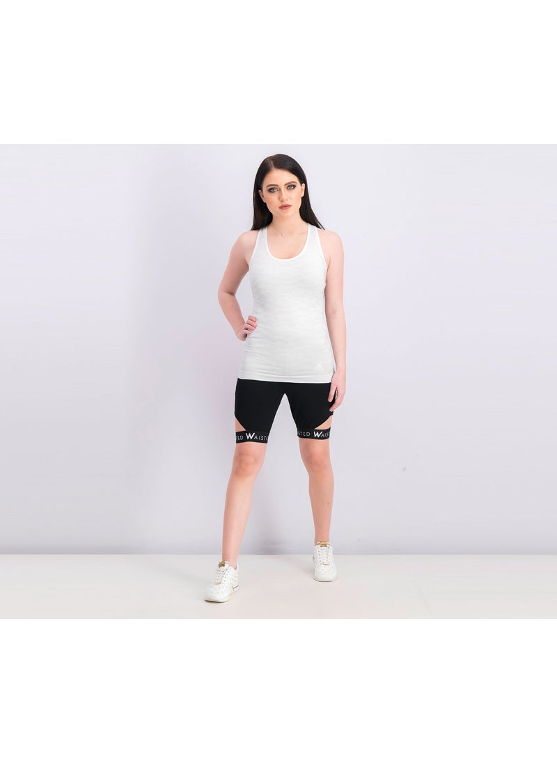 Adidas Women Ultra Parley Tank Top, Cloud White and Grey One  - Image 2