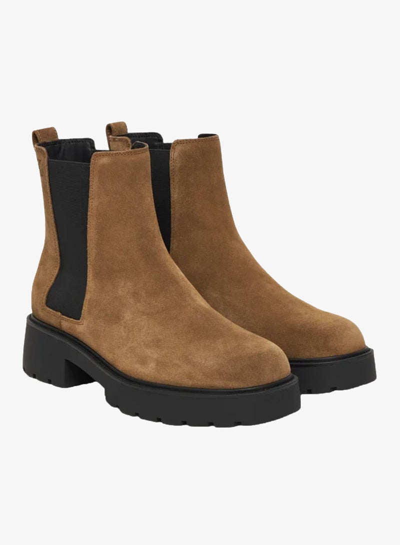 Calvin Klein Jeans Suede Chunky Square Toe Chelsea Boots - Image 2
