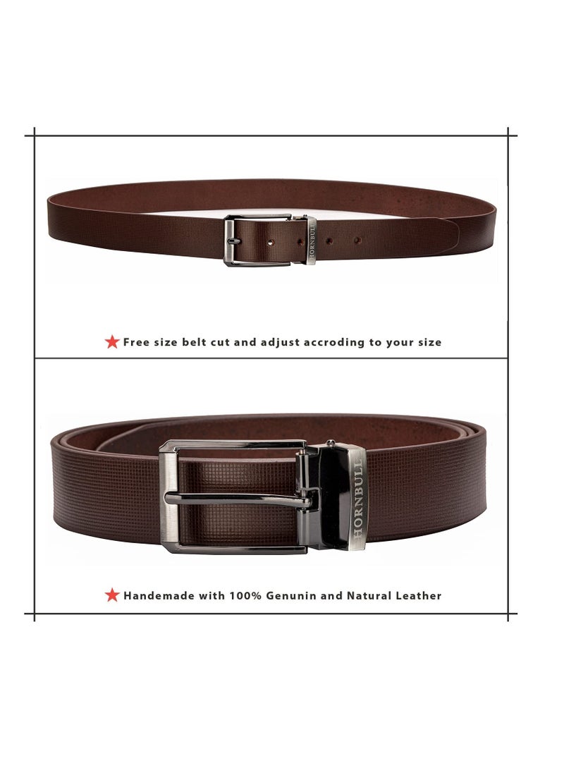 HORNBULL - Jason Men’s Leather Belt | Leather Belt for Men | Formal Men’s Leather Belt - Image 1