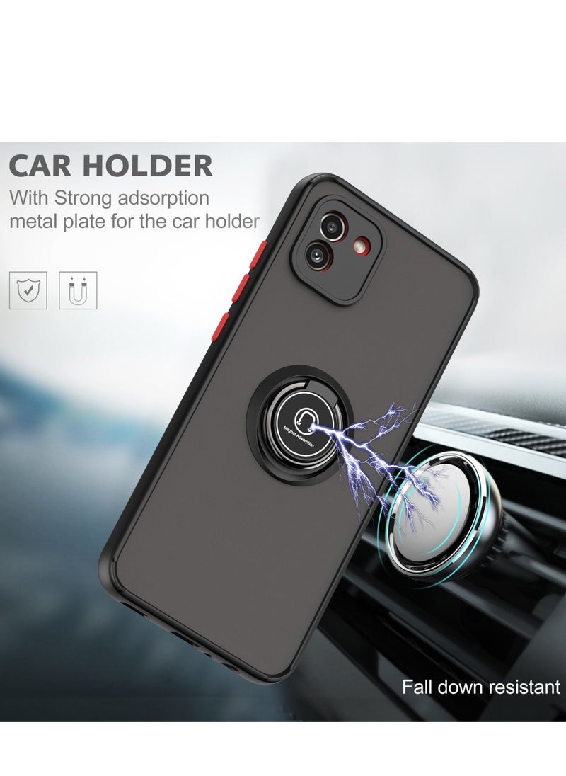 GULFLINK Back Cover Phone Protection Case For Samsung A03 Black+red  - Image 4