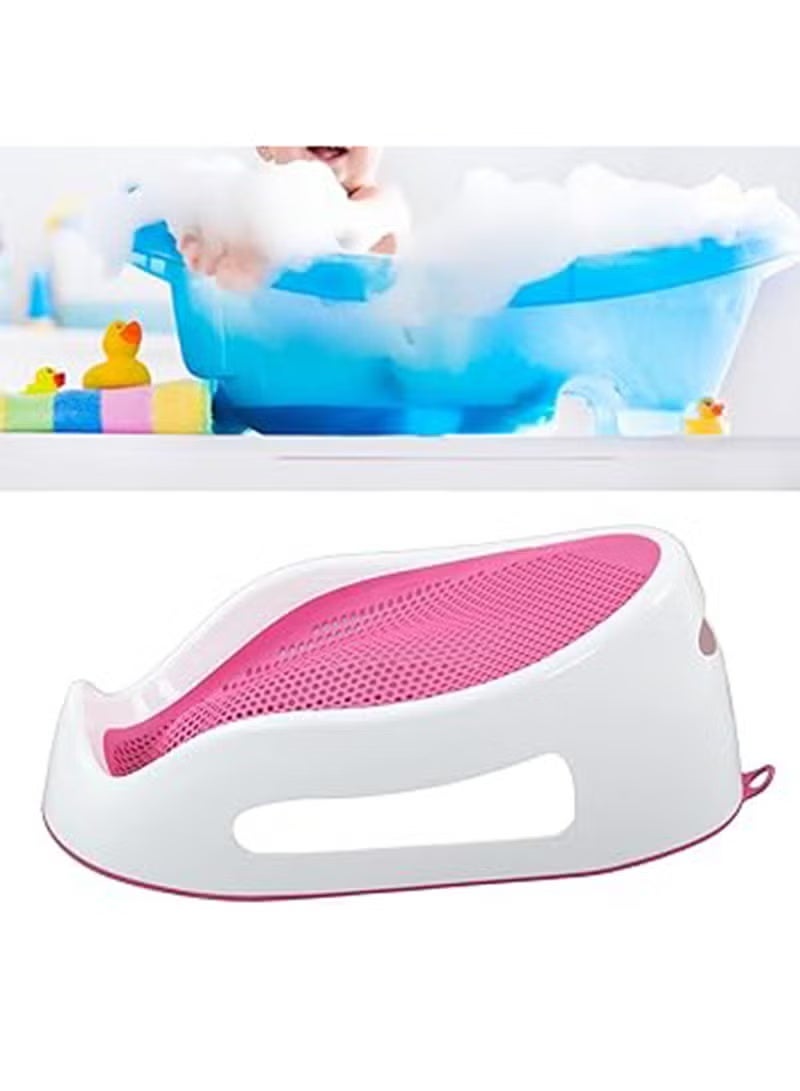 BABY PLUS Clean Cradle Non Slip Secure Infant Baby Bather With Inclined Headrest  3   6 Months  Assorted - Image 1