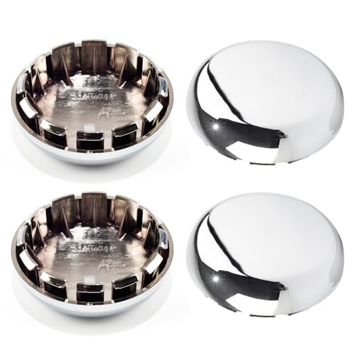 DewFlew 4Pcs Wheel Center Caps for Chevy S10 Blazer Wheel Rim Outer 77.5mm(3.05in) Inner 66mm(2.60in) Chrome Hub Caps, Replacement 15661030 15708890 - Image 1
