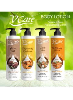 VCare V Care Cocoa Silk Extract Body Lotion 1 Liter - Deep Hydration & All-Day Glow  - Image 5
