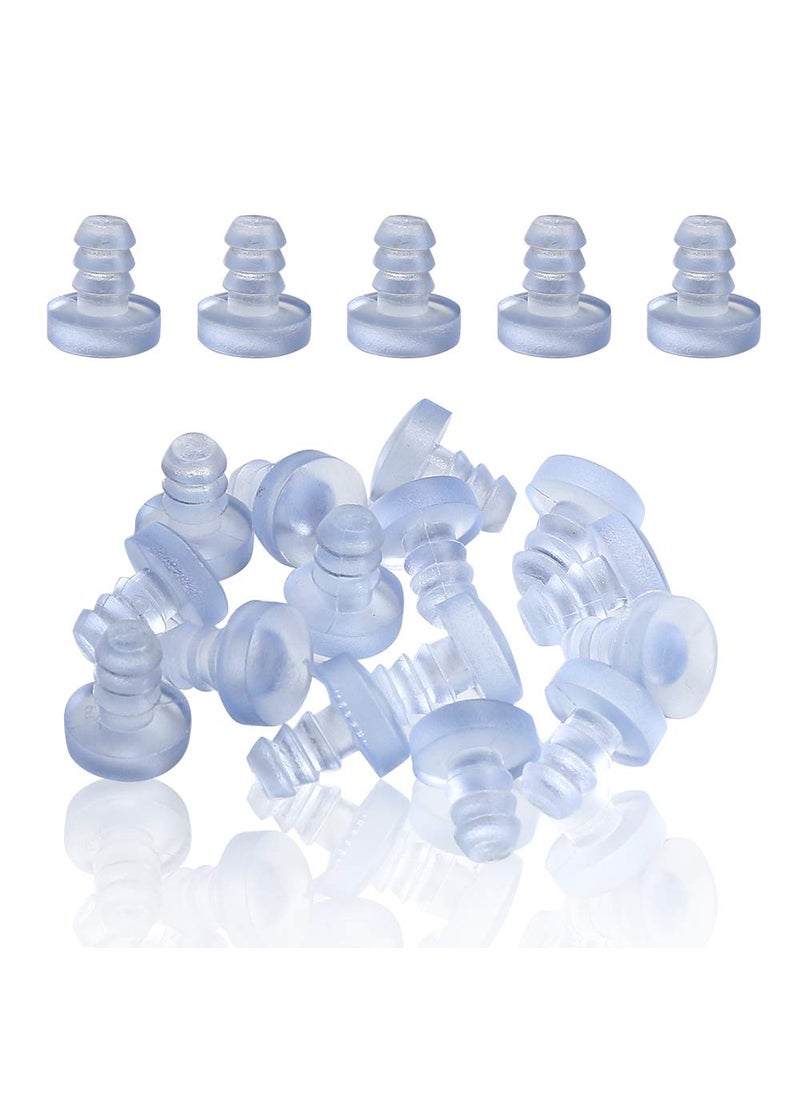 Luomorgo Luomorgo 50Pcs Stem Bumper Glides Glass Top Table Bumpers with Stem for Cabinet Doors Patio Furniture for 316 Inch Holes 