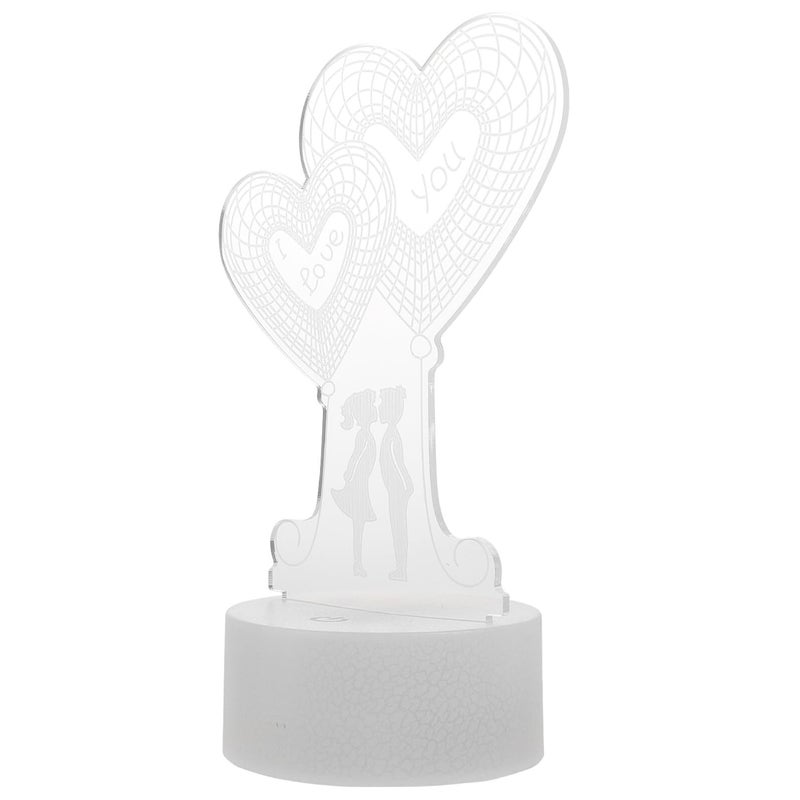3D Touch Control Night Light USB Powered Romantic Atmosphere Lamp for Bedroom Party Decoration - Image 2