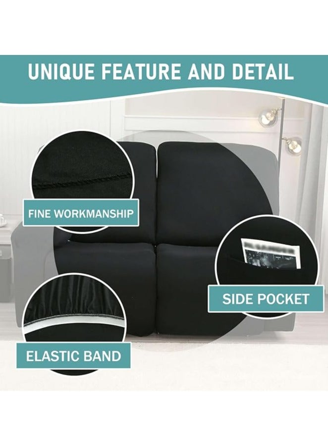 general Four Seasons Elastic Chivas Sofa Cover, Full Package, Solid Color Dustproof Double Seat Lounge Chair Cover, Split Sofa Cover - Image 3