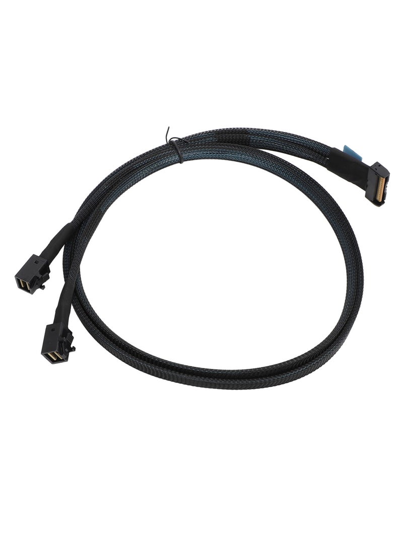 8i to 2 SFF 8643 Cable PCIe 5.0 32GT/s for MCIO X8 to Mini SAS HD SFF 8643 Cord for Server Data Center 31.5in  - Image 1