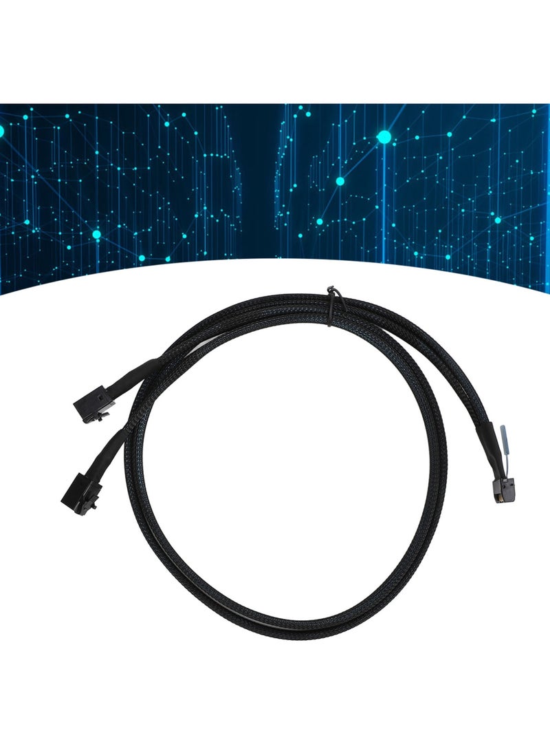 8i to 2 SFF 8643 Cable PCIe 5.0 32GT/s for MCIO X8 to Mini SAS HD SFF 8643 Cord for Server Data Center 31.5in  - Image 2