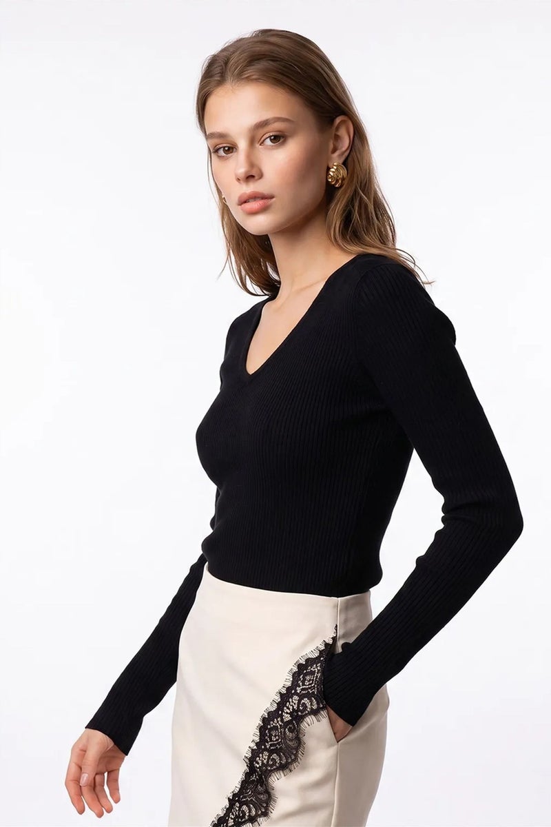 MIXRAY Women’s Viscose Blend Cashmere Sweater - Image 2