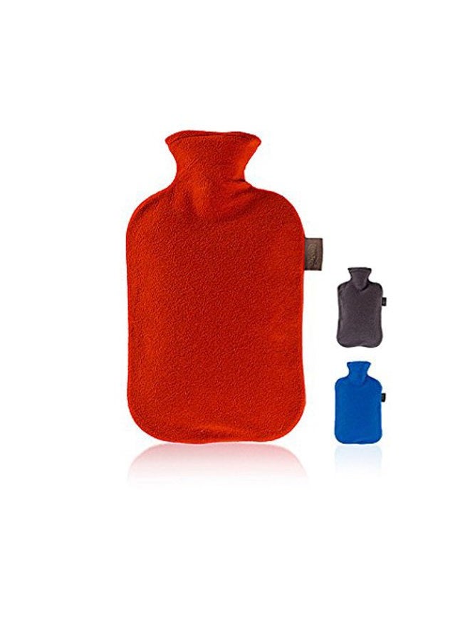 Fashy Hot Water Bottle with Fleece Cover (Assorted Colors) - Image 4
