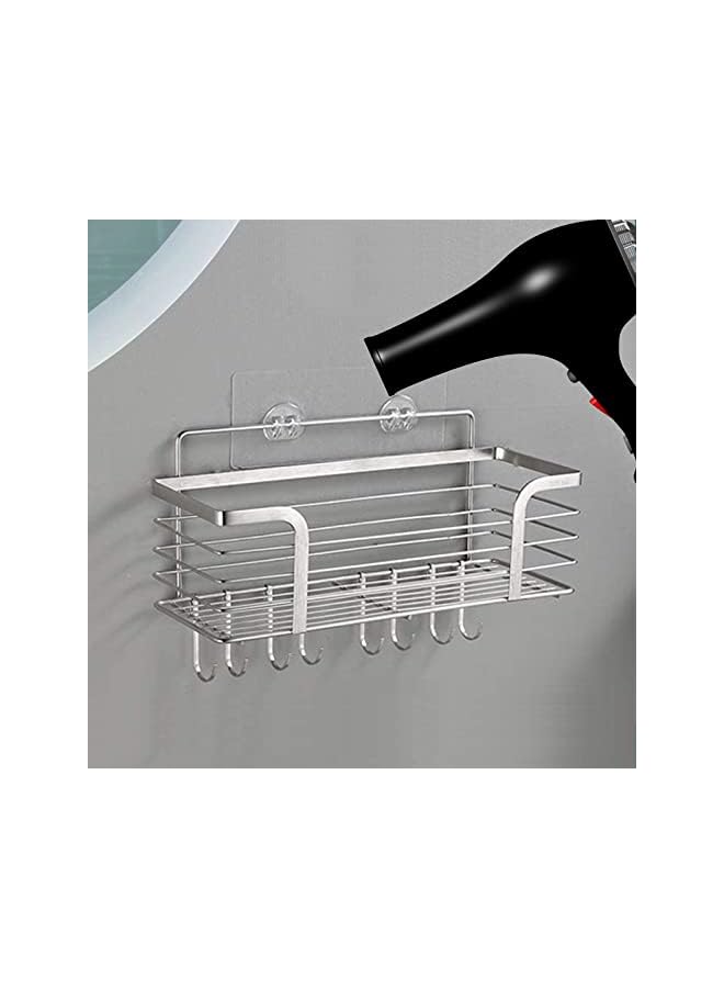 Raxoom Shower Caddy Adhesive Sticker Replacement Hook, with Strong Sticky, No Drilling Bath Toilet Kitchen Organizer Accessories (Transparent 3 hooks) 4 PCS - Image 4