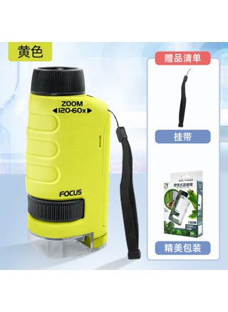 Microscope Toy Primary School Children  HD Magnifier Telescope Science and Education Science Experiment Set ToyPortable microscope (yellow) Portable microscope (yellow) - pzsku/Z73C0D5A77B4F6992BF2FZ/45/_/1725161967/5956c1a5-ca1a-4782-8495-6ab4f5e5665f