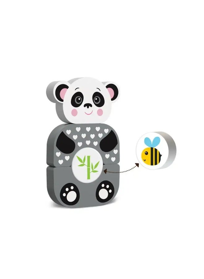 Kids Hits - Wooden Blocks Cute Panda - KH20/004 - Image 3