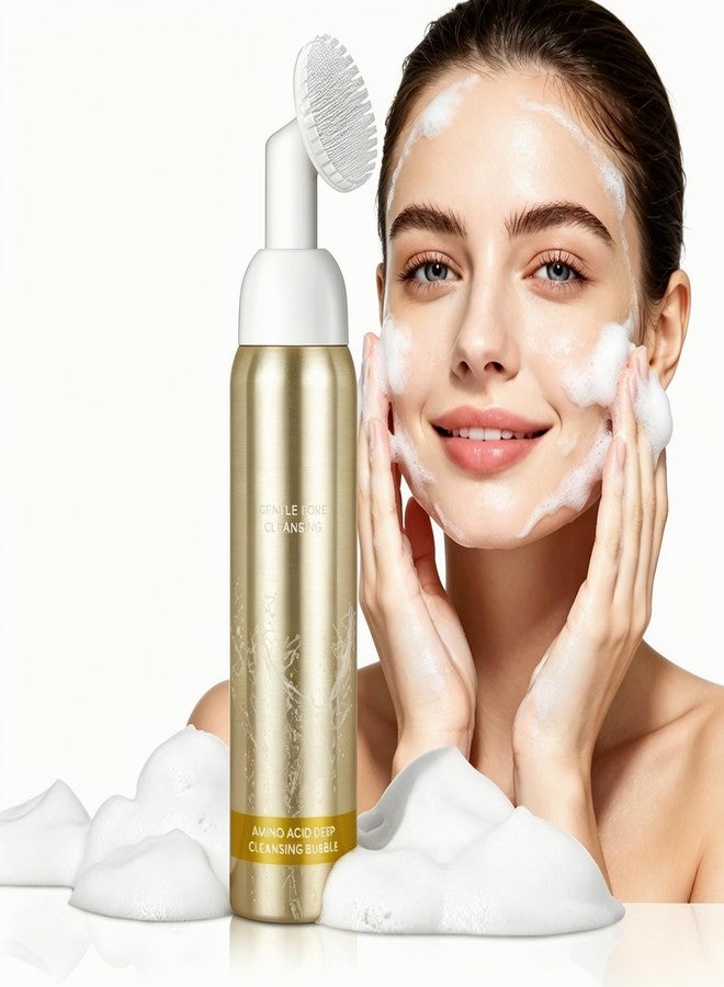 KOGEEYY Foaming Face Wash, Deep Cleansing Glow Wash Facial Cleanser With Brush(4.10oz) - Image 1