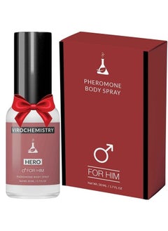 VIROCHEMISTRY Pheromones to Attract Women for Men (Hero) Body Spray - Bold, Extra Strength Human Pheromones Fragrance Body Spray - 50ml (Human Grade Pheromones to Attract Women)  - Image 1