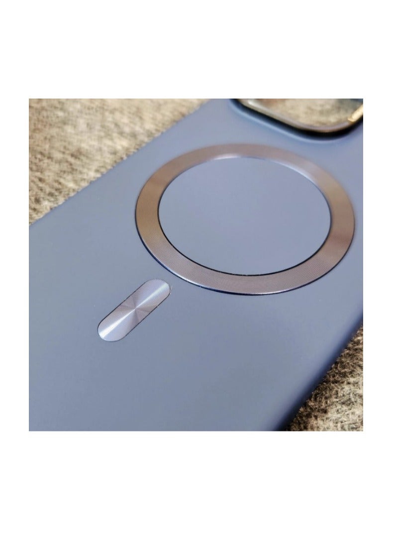 Premium Meg-safe Slim Case Iphone 13 Pro Max Wireless Charging – Blue - Image 3