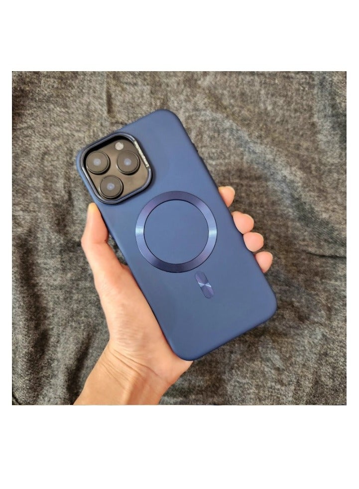 Premium Meg-safe Slim Case Iphone 13 Pro Max Wireless Charging – Blue - Image 2