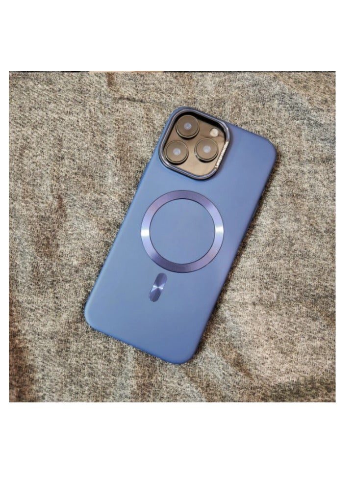 Premium Meg-safe Slim Case Iphone 13 Pro Max Wireless Charging – Blue - Image 1