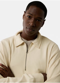 American Eagle AE Quarter-Zip Polo Collar Sweatshirt  - Image 3