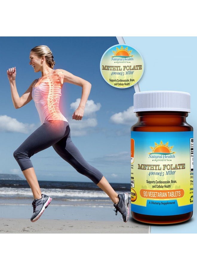 Natural Health Goodies - Active Folate Quatrefolic Acid 5Mthf Methylfolate Smart Choice For Prenatal Heart & Brain Development Vs Synthetic Folic Acid - Image 1
