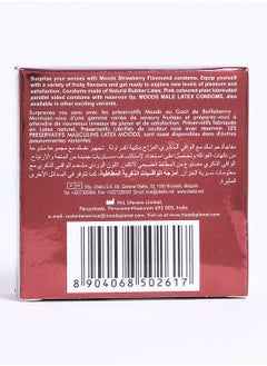 Moods Strawberry Condoms 3's  - Image 4