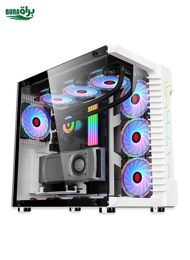 BURAQ Computer CPU RGB luminous Radiator 3 Fans+Remote Control  - Image 5