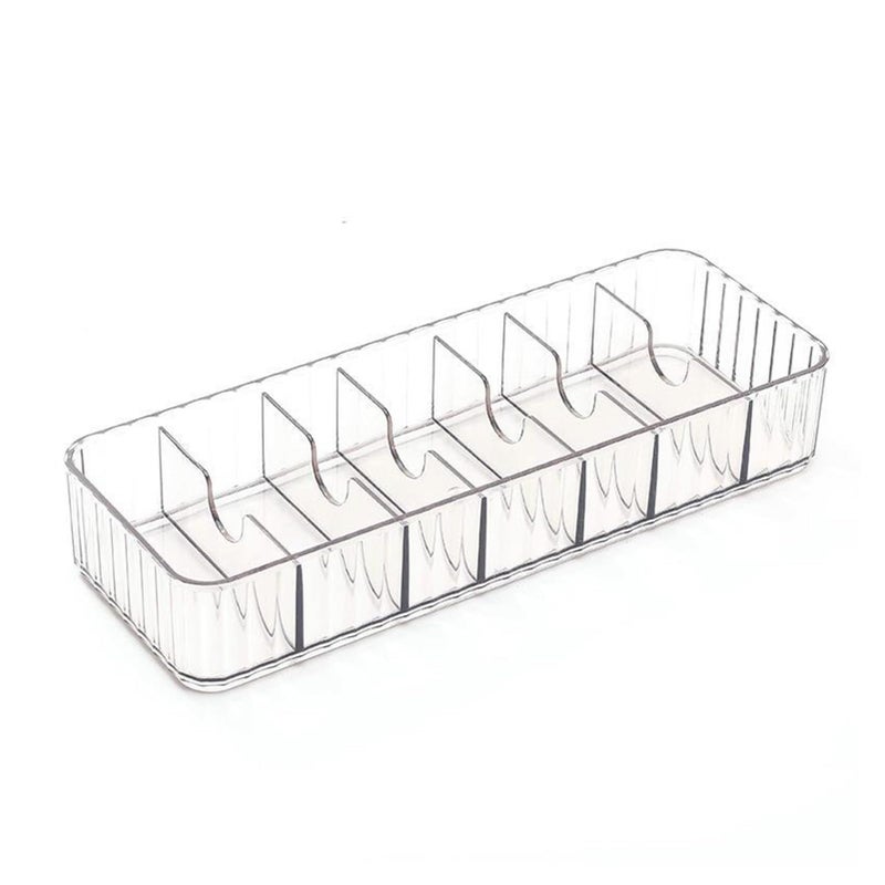 Transparent Gray Cord Storage Organizer With Multiple Compartments Cable Box For Home Desktop Office - Image 2
