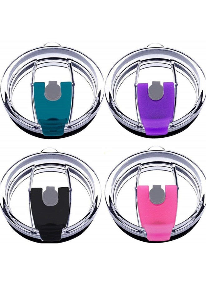 Creative 30oz Ice Bar Glass Cup Straw Cap 20oz Yeti Cup Lid Logo Customizable Daily Kitchen Drinking Utensils-Color:Slide Cover-Capacity:30oz - Image 2