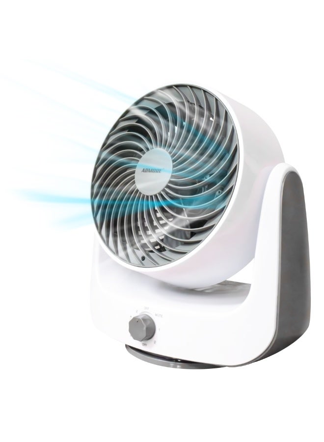 ADMORE 9" Table Fan | 3-Speed High-Velocity Oscillating Desk Fan | Powerful Cooling & Airflow | Sturdy Housing - Image 1