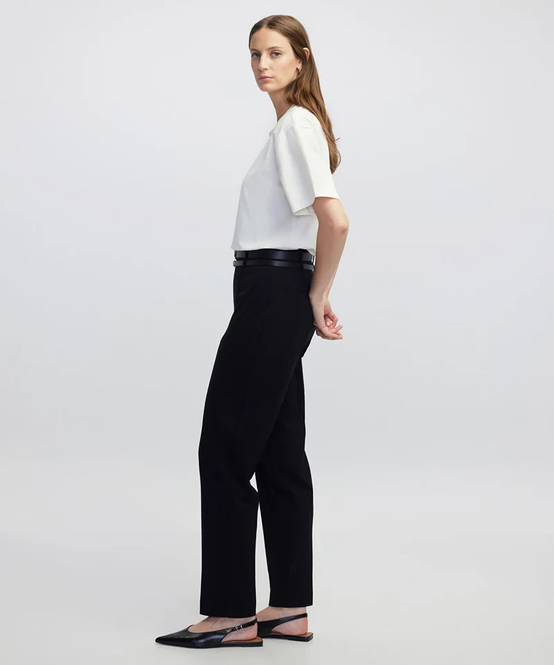 ابيكول Double Belt Carrot Trousers