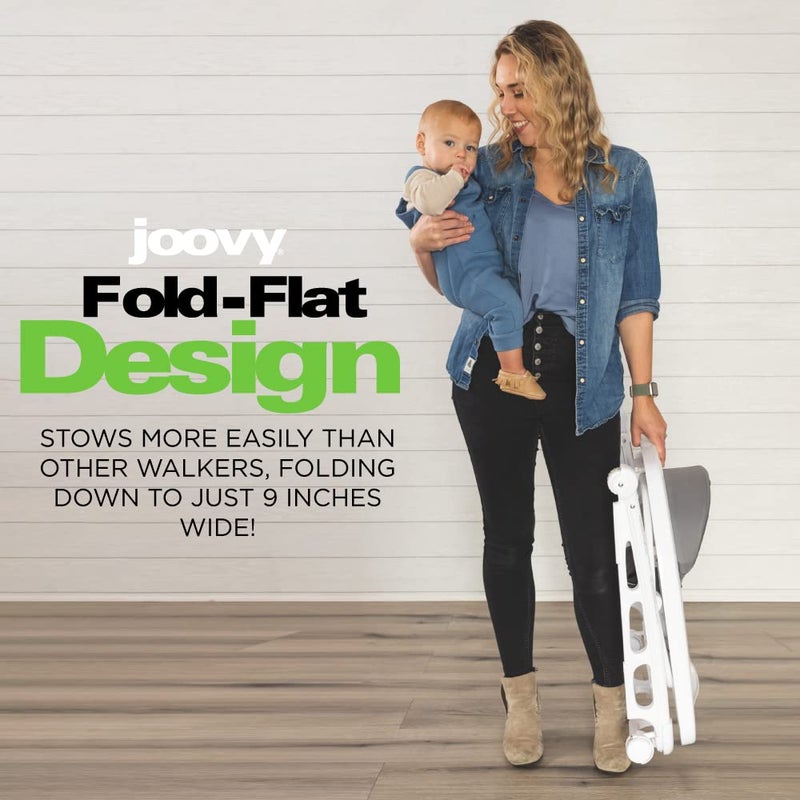 Joovy Spoon Baby Walker  Activity Center Featuring Three Adjustable Heights ExtraLarge Tray and 30 lb Weight Capacity  JPMA Safety Certified Charcoal - Image 4