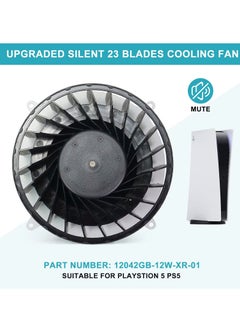 Y&D Internal Cooler for Sony PlayStation 5, PS5 Replacement Fan, 23 Blades Fan 12047GA-12M-WB-01 12V 2.4A Universal with T8 Screwdriver  - Image 4
