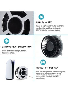 Y&D Internal Cooler for Sony PlayStation 5, PS5 Replacement Fan, 23 Blades Fan 12047GA-12M-WB-01 12V 2.4A Universal with T8 Screwdriver  - Image 3