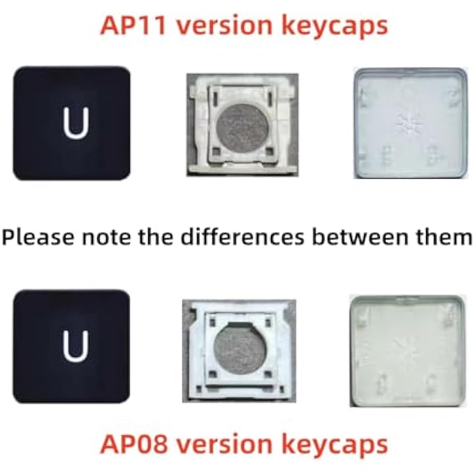 REPLACEMENT INDIVIDUAL AP08 TYPE U KEY CAP AND HINGES ARE APPLICABLE FOR MACBOOK PRO MODEL A1425 A1502 A1398 FOR MACBOOK AIR MODEL A1369/A1466 A1370/A1465 KEYBOARD TO REPLACE THE U KEY CAP AND HINGE - Image 2