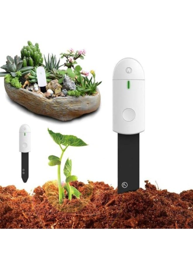 Generic Soil Tester, Waterproof Soil Moisture Sensor, Home Garden Farm Flower Plant Care Soil Moisture Meter with Indicator Light Display Detectors  - Image 1