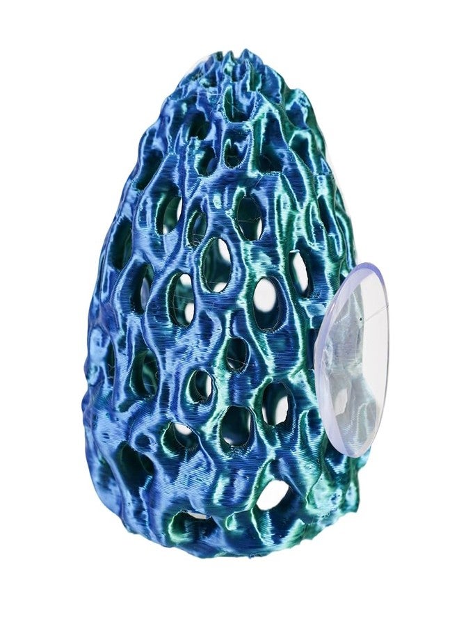 Liyujuping Shrimp Hides for Aquarium, Shrimp Hideout with Suction Cup, Betta Fish Tank Accessories, Aquarium Decor for Small Fish Guppy Hiding Resting (Blue) - Image 1