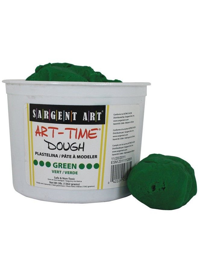 SARGENT ART 3 Pound Art Time Dough Green Non Toxic Very Malleable Adaptable Easy Storage Reusable.  - Image 2
