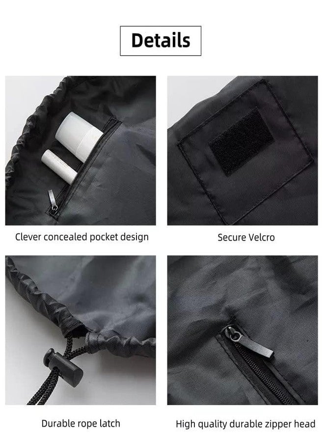 Estervig حقيبة مكياج محمولة برباط من إسترفيج، حقيبة مستحضرات تجميل كبيرة السعة، منظم أدوات تجميل مقاوم للماء للسفر، حقيبة زينة قابلة للطي للنساء، حقيبة تخزين مكياج متعددة الوظائف (أزرق فامينجو) - Image 3