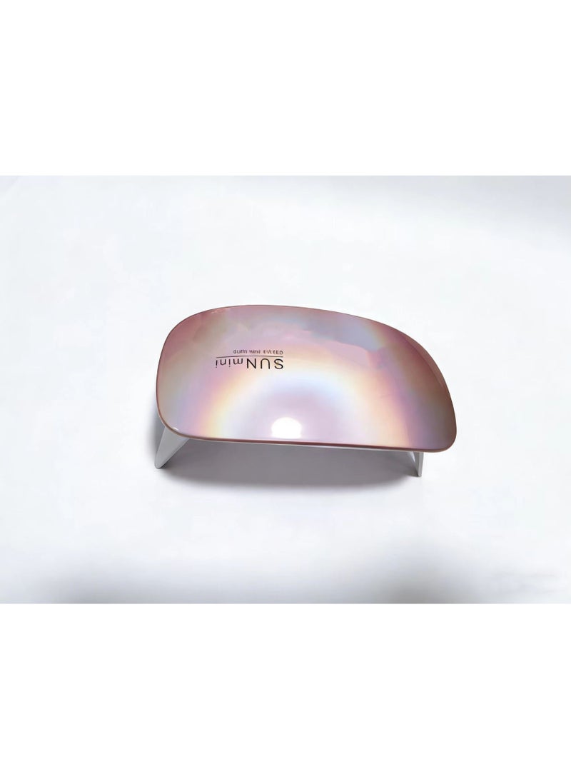 مصباح مسمار قابل للطي للأشعة فوق البنفسجية مع 6 حبات ، مجفف أظافر جل جل محمول صغير 6W UV LED ومصباح علاج - أداة فن الأظافر الاحترافية لجميع طلاء الجل - Image 2