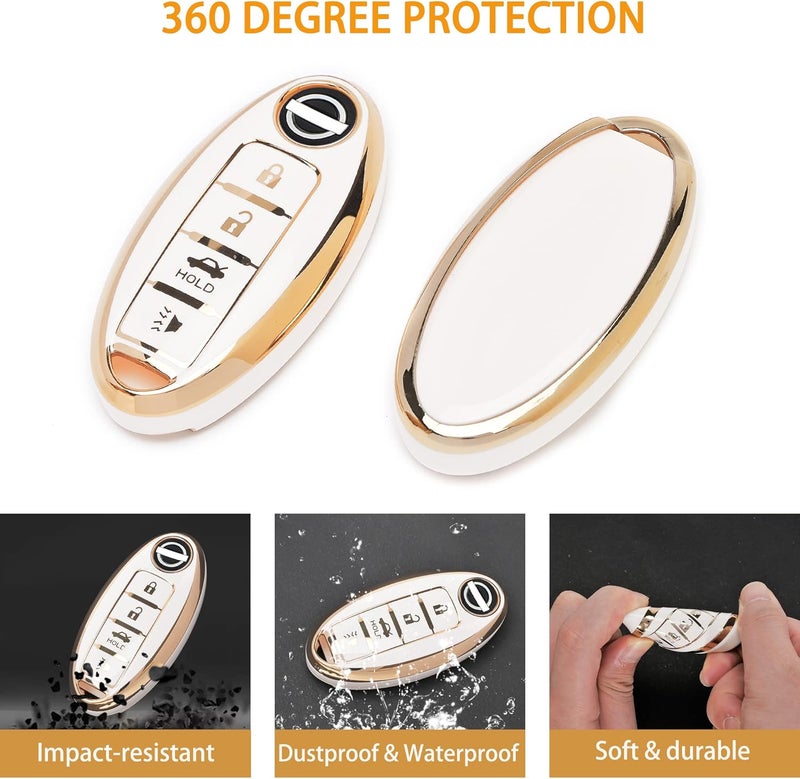 JAMCARI Soft TPU Key Fob Cover for Nissan - Image 3
