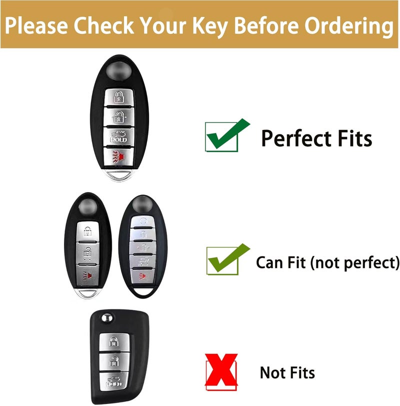 JAMCARI Soft TPU Key Fob Cover for Nissan - Image 2