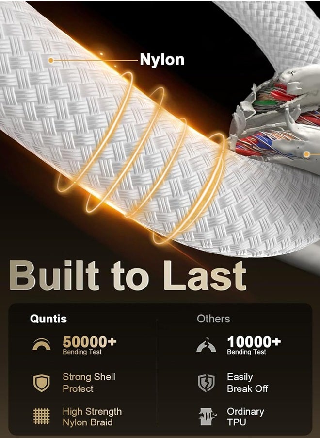 Fazza 60W USB Type C Cable Nylon Braided USB C to USB C 2.0 Cable (C to C) Compatible For iPhone 16 15 Pro Max iPad Pro Air mini 6 MacBook Pro Air Galaxy S24 S23 Ultra Z Fold Xiaomi Honor OPPO OnePlus  - Image 4