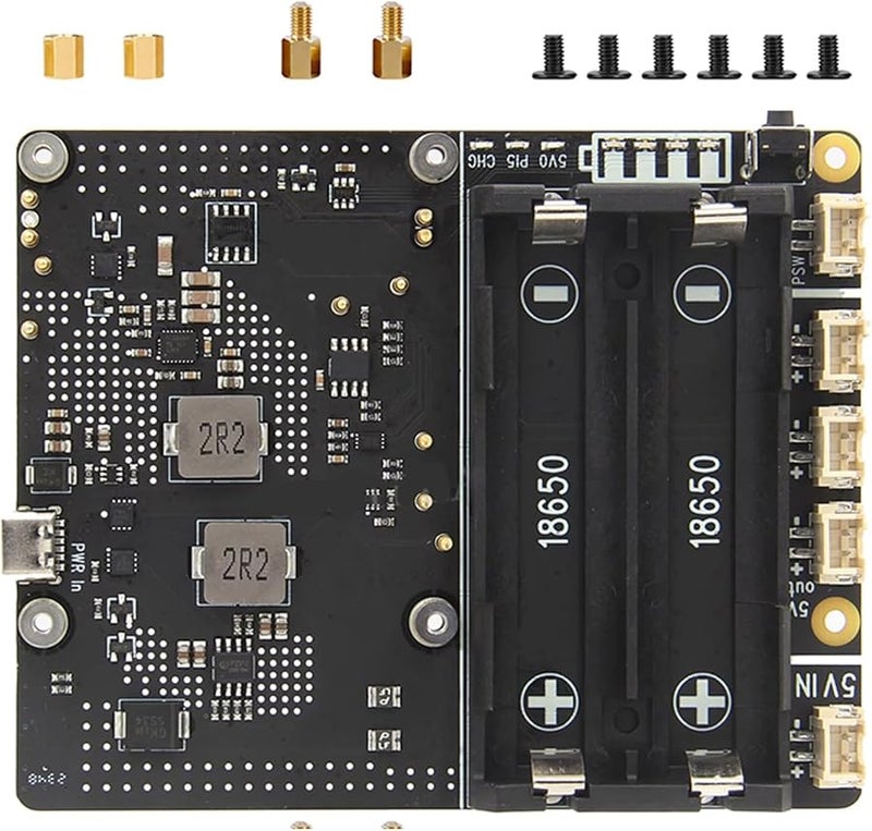 X1201 UPS Expansion Board With USB C And XH2 54 2P Connector For Mainboard - Image 2