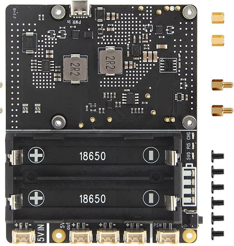 X1201 UPS Expansion Board With USB C And XH2 54 2P Connector For Mainboard - Image 4