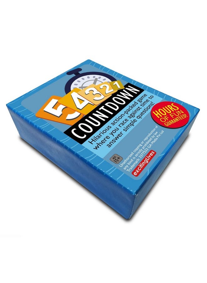 exciting Lives exciting Lives Countdown: Five Second Rule Party Game - Super Fun for Travel & Family - for Christmas Day, Birthday, Parties, Diwali, Best for Diwali Party, Game Night for Teens and Adults  - Image 5