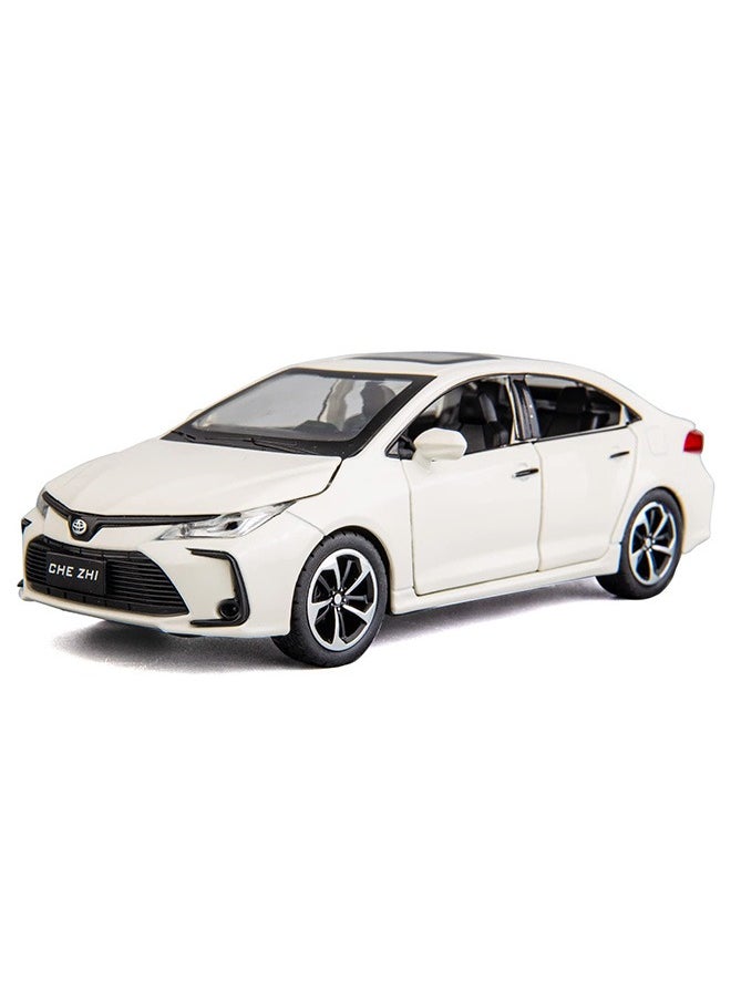 Generic - Kids Boy and Girl 1: 32 Toyota Corolla Model Car Toy, White - Image 1