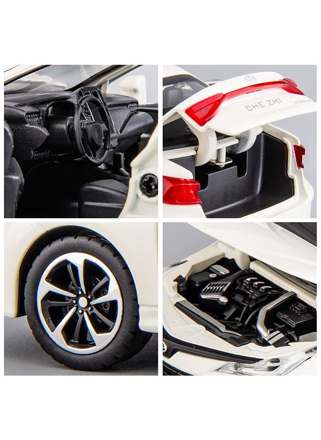 Generic - Kids Boy and Girl 1: 32 Toyota Corolla Model Car Toy, White - Image 1