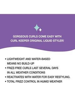 Curl Keeper Original Liquid Styler: Total Control In All Weather Conditions For Well Defined Frizzfree Curls With No Product Build Up (338 Oz)  - Image 5