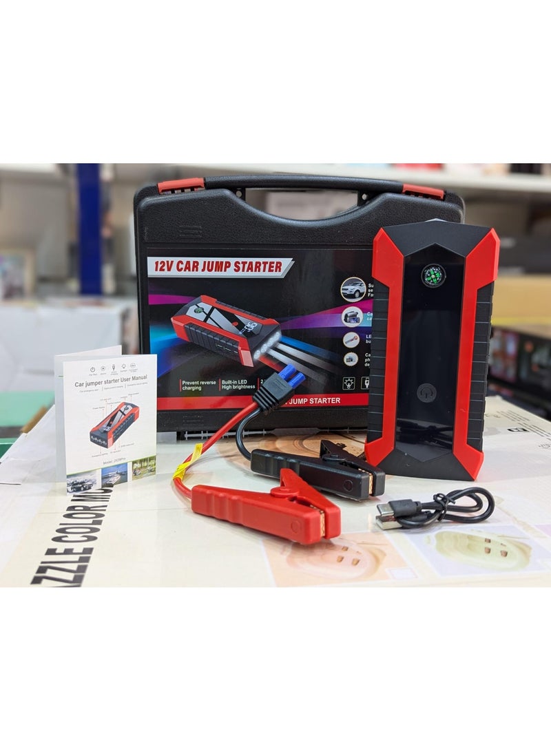 Jump starter 12v 20000mAh High Power Car Jump Starter Power Bank Multi-Function Portable Lithium Battery Car Jamp Stater Trucks, Buses, Boats, Motorcycles, Snowmobiles, Golf Carts - Image 1