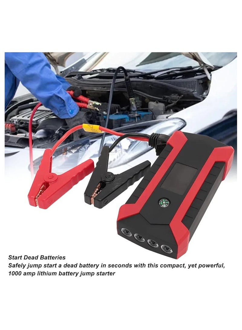Jump starter 12v 20000mAh High Power Car Jump Starter Power Bank Multi-Function Portable Lithium Battery Car Jamp Stater Trucks, Buses, Boats, Motorcycles, Snowmobiles, Golf Carts - Image 4